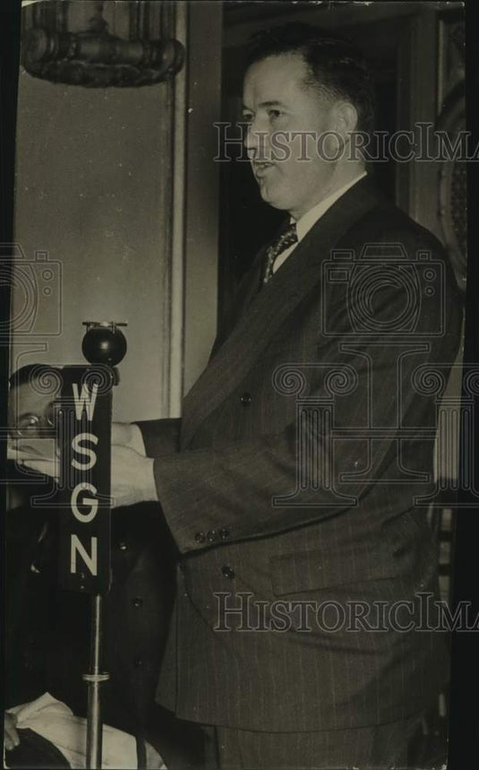 1938, John Sparkman, U.S. House of Representatives, Speaks on WSGN - Historic Images