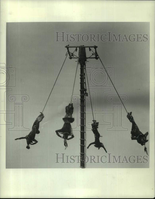 1965, Mexican "Voladores" at Birmingham, Alabama Festival of Arts - Historic Images