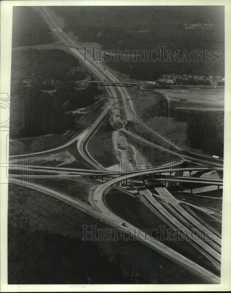 1981 Press Photo Interstate Highway Interchange, I-65 &amp; I-459 at Hoover, Alabama - Historic Images