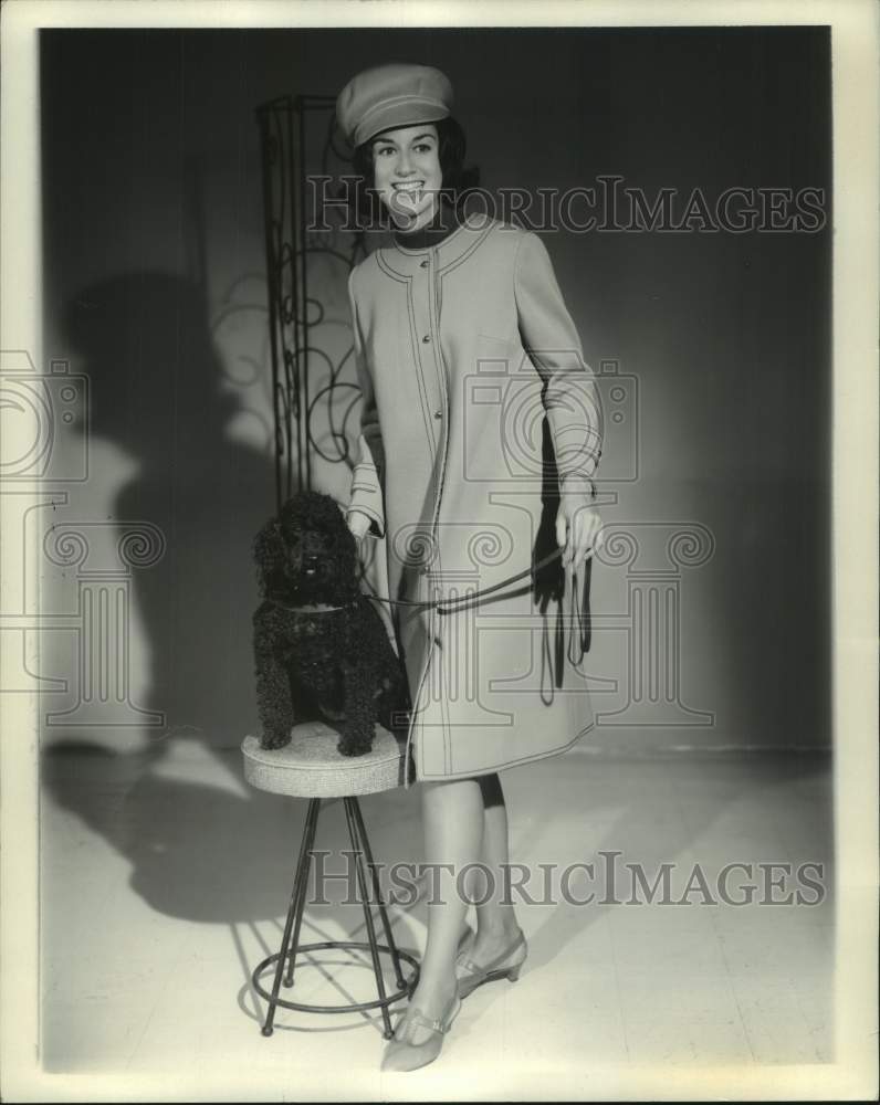 1967, Former Miss Alabama Angi Grooms Poses with Dog - abna46585 - Historic Images