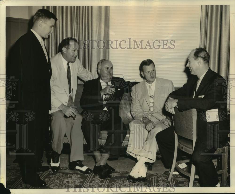 1956 Press Photo Officers Elected to Alabama General Insurance Company - Historic Images