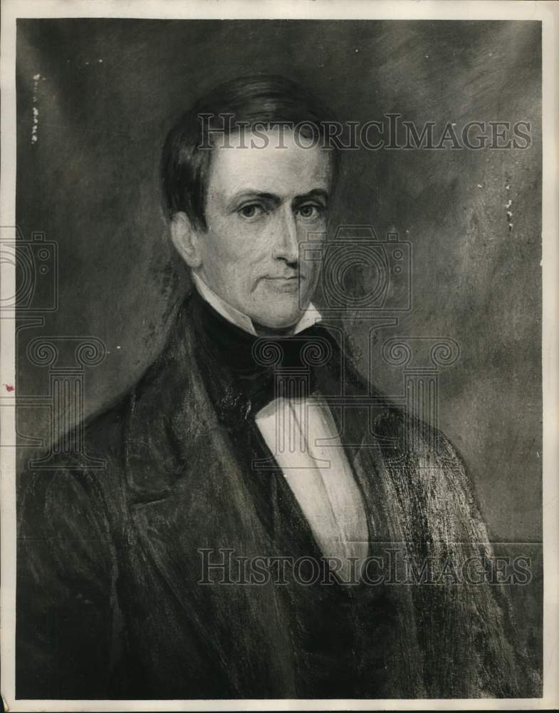 Press Photo John A Winston, Former Alabama Governor in Painting - abna46986 - Historic Images