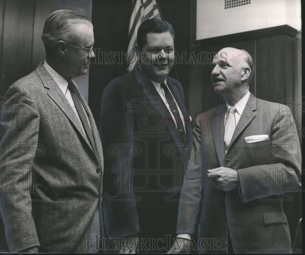 1957 Press Photo Gordon Beene, Cecil Holliman, Claude Vardaman, Alabama Politics - Historic Images