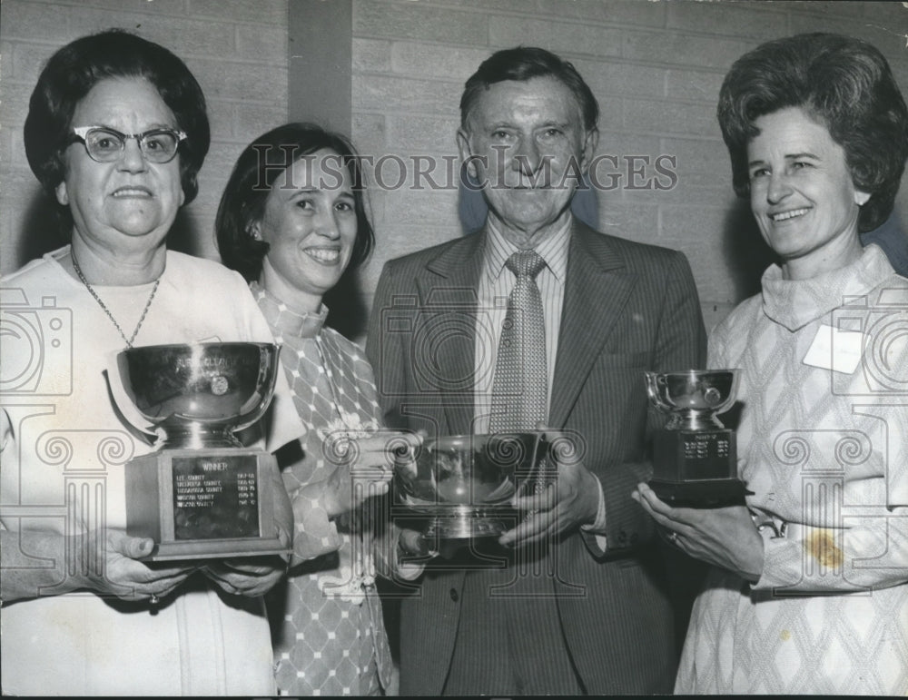 1973, Council Chairman John Bloomer presenting Council awards - Historic Images