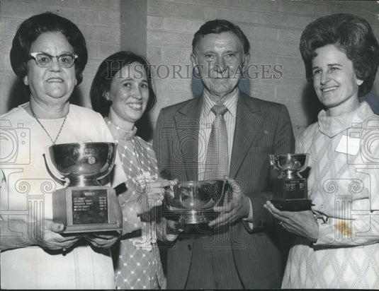 1973, Council Chairman John Bloomer presenting Council awards - Historic Images
