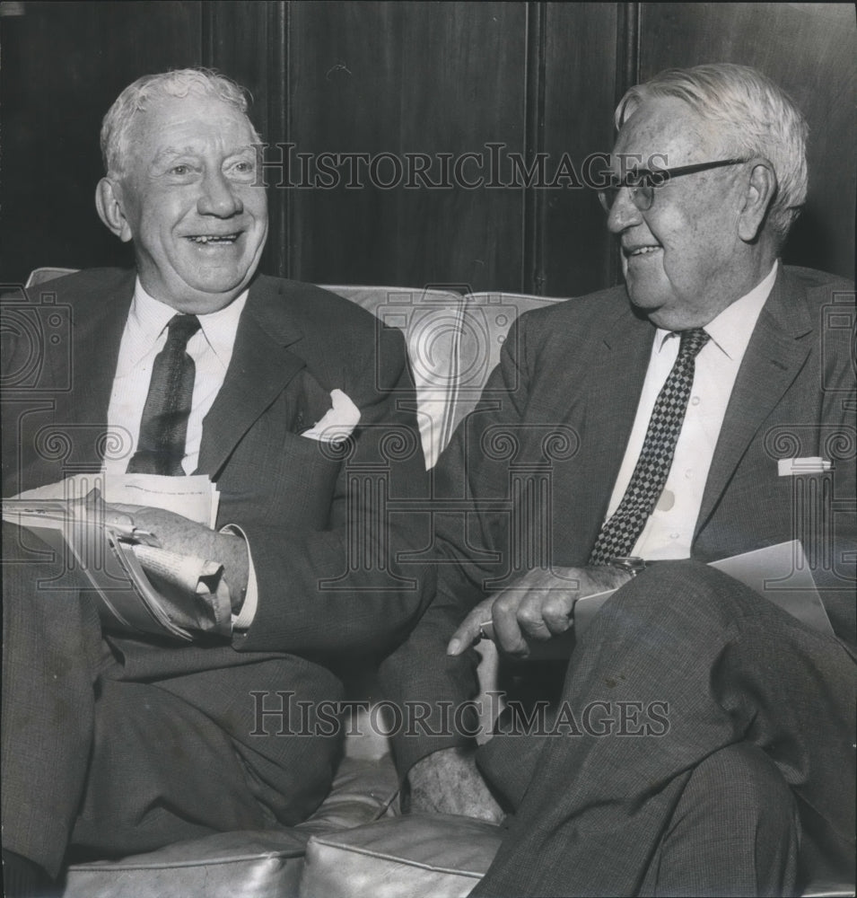 1961 Press Photo John Wheeler and Dr. John Buchanan, World War One Veterans - Historic Images