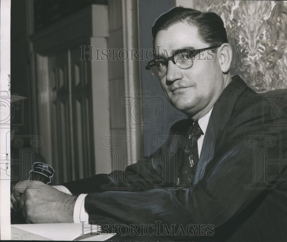 1951 Press Photo Representative Roberts Brown, Lee County, Alabama, New Speaker-Historic Images