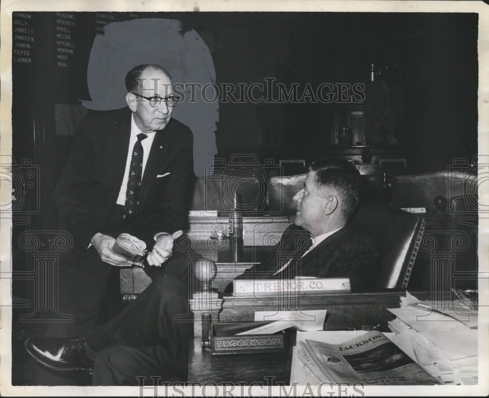 1962, George Cossar with unidentified person, Mississippi - abno00181 - Historic Images
