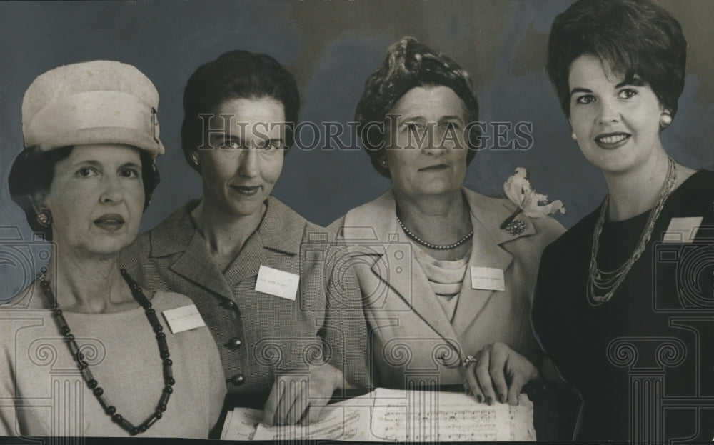 1963, Members of Women&#39;s Committee of Birmingham Symphony Association - Historic Images