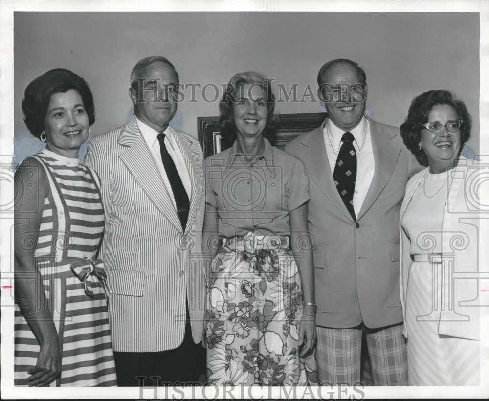 1974 Alice and Henry Cobb, Mrs. Oscar Price, Others at Weekend Party-Historic Images