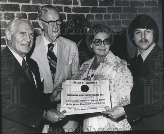 1975 Diamond Jim's receives first historic district certificate - Historic Images