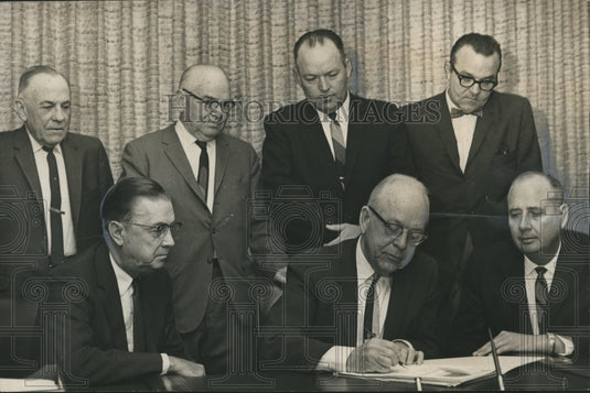 1966, Waters Theaters Company Executives sell property to R. C. Cobb - Historic Images