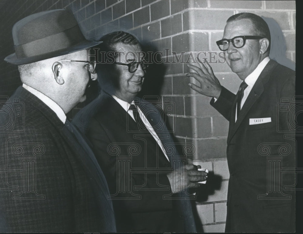 1966, Senate Candidate A.F. Casey with Sheriff, Spectator, Alabama - Historic Images