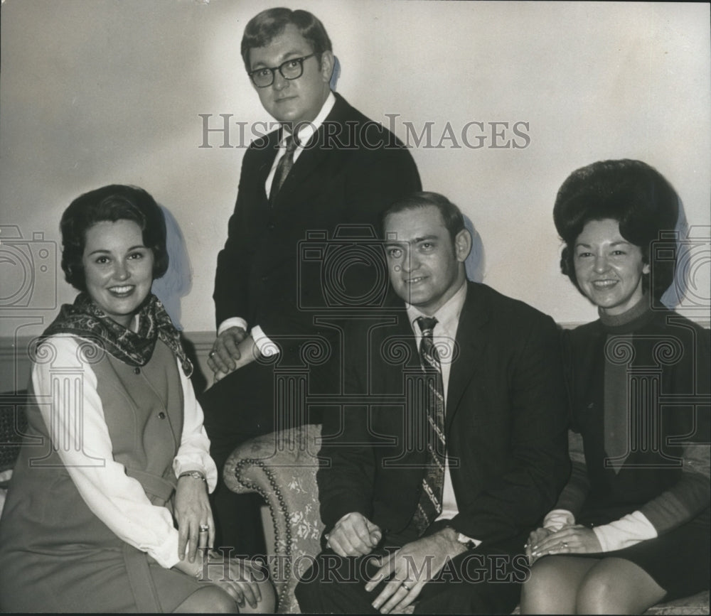 1970, Hosts and Honorees at Scribblers Open House - abno00320 - Historic Images