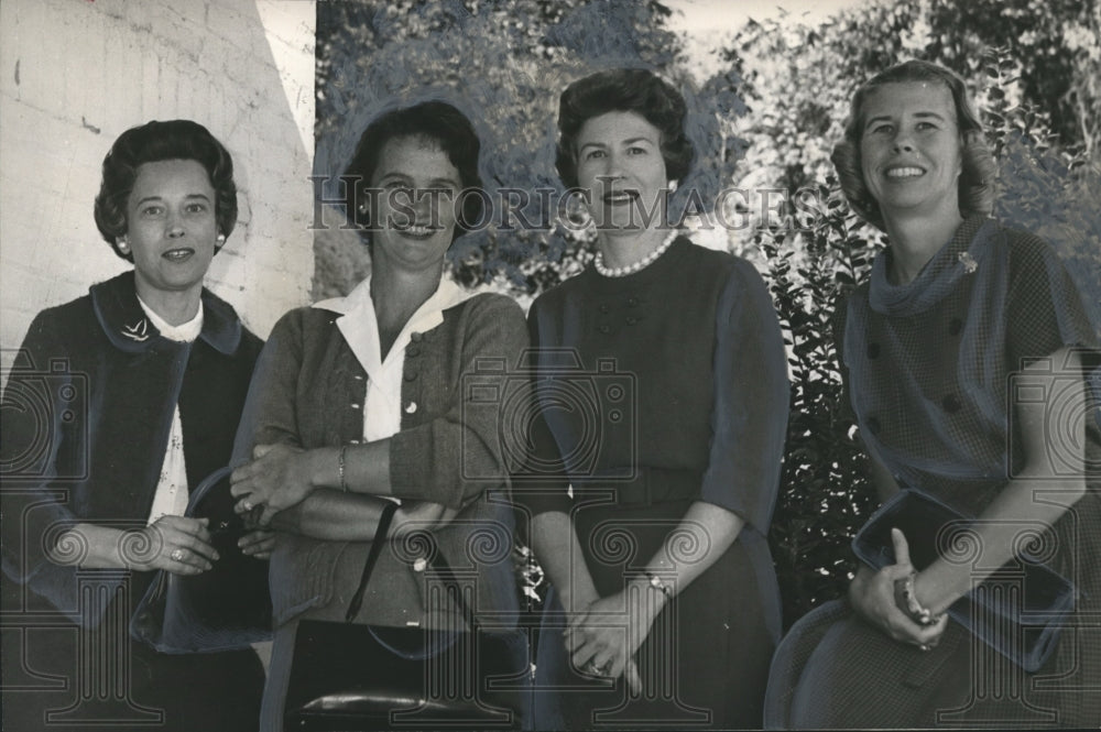 1964, Lady Scribbler leaguers await meeting time - abno00345 - Historic Images