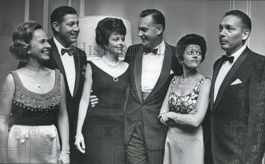 1965, Guests at Roarin' 20s Club party at Birmingham Country Club - Historic Images