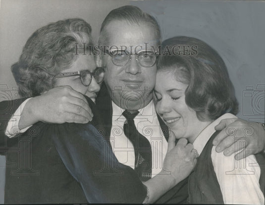 1964, Walter Craig, former State Highway Director and daughter Ellen - Historic Images