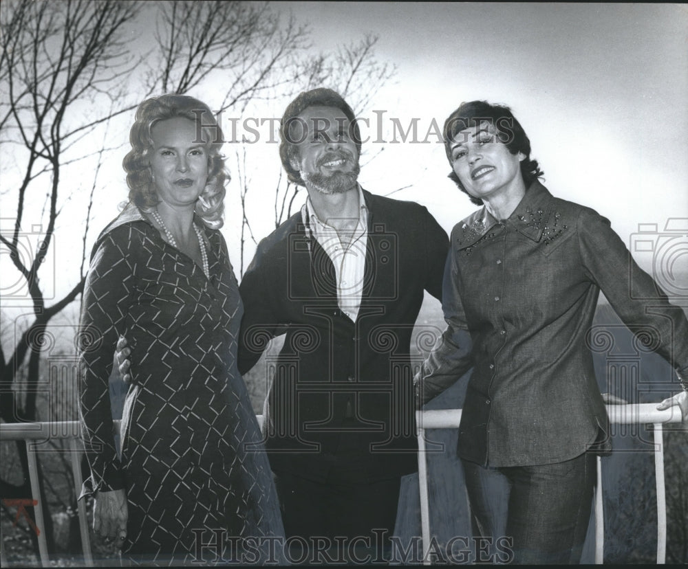 1974, Local Actress Margie Crates and Otto Perchner, Virginia Samford - Historic Images