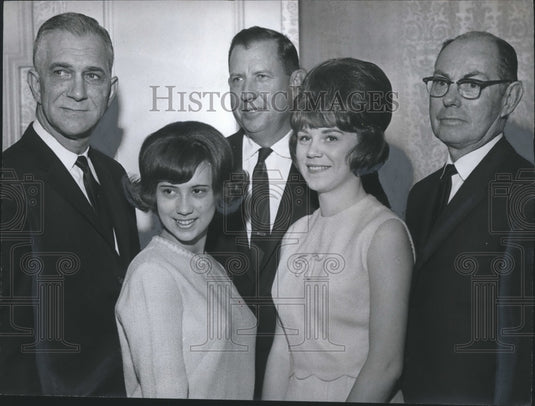 1966, Susan Tucker & Nancy Skidmore, selected as Miss March of Dimes - Historic Images