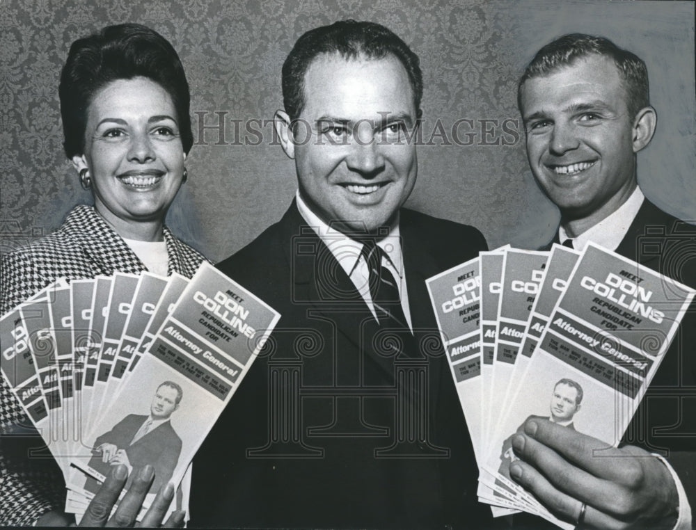 1968 Press Photo Political Candidate Don Collins with Supporters in Alabama-Historic Images