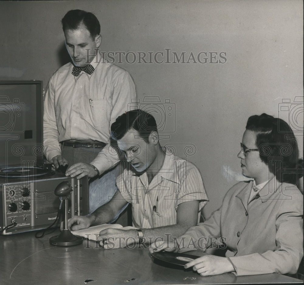 1952 Alabama Polytechnic Institute Students with Rehabilitation Test - Historic Images