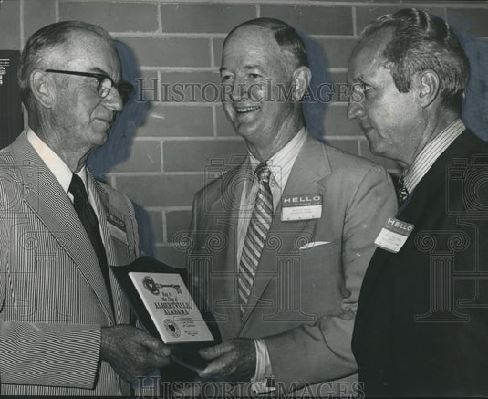 1971, Postmaster General Winton Blount with Mayor Darden at Event - Historic Images