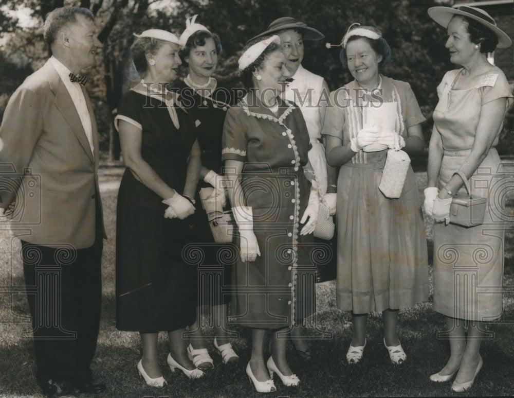 1965, Huntingdon College Alumnae President with Dannelly Family - Historic Images