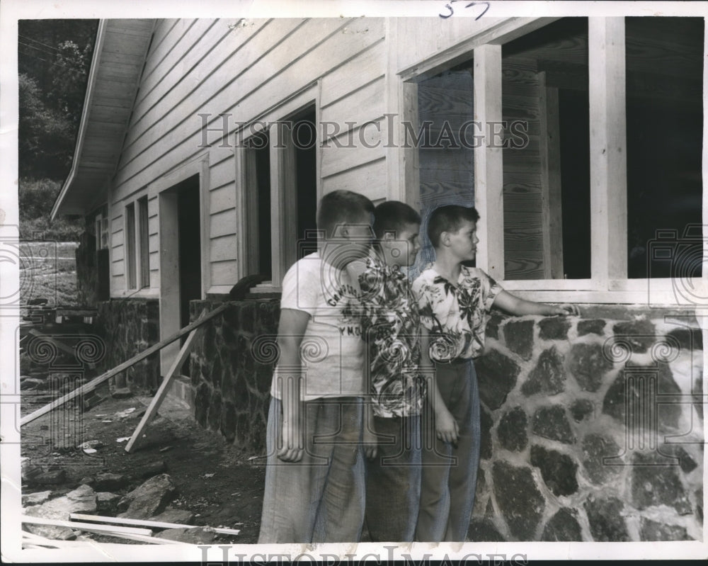 1952 Campers View New Dining Hall at Camp Cosby, Alpine, Alabama - Historic Images