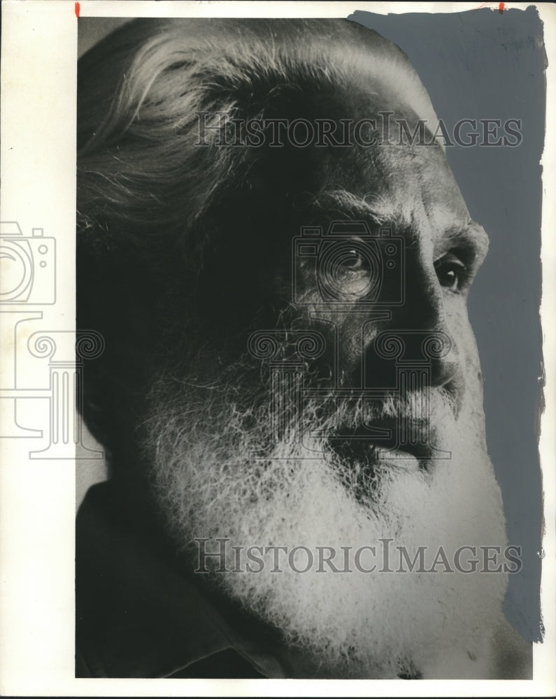 1971 Press Photo Poet John Beecher in San Francisco, California - abno00720 - Historic Images