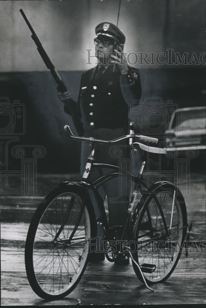 1967, Birmingham, Alabama Police Department Bicycle Patrol Jim Lloyd - Historic Images