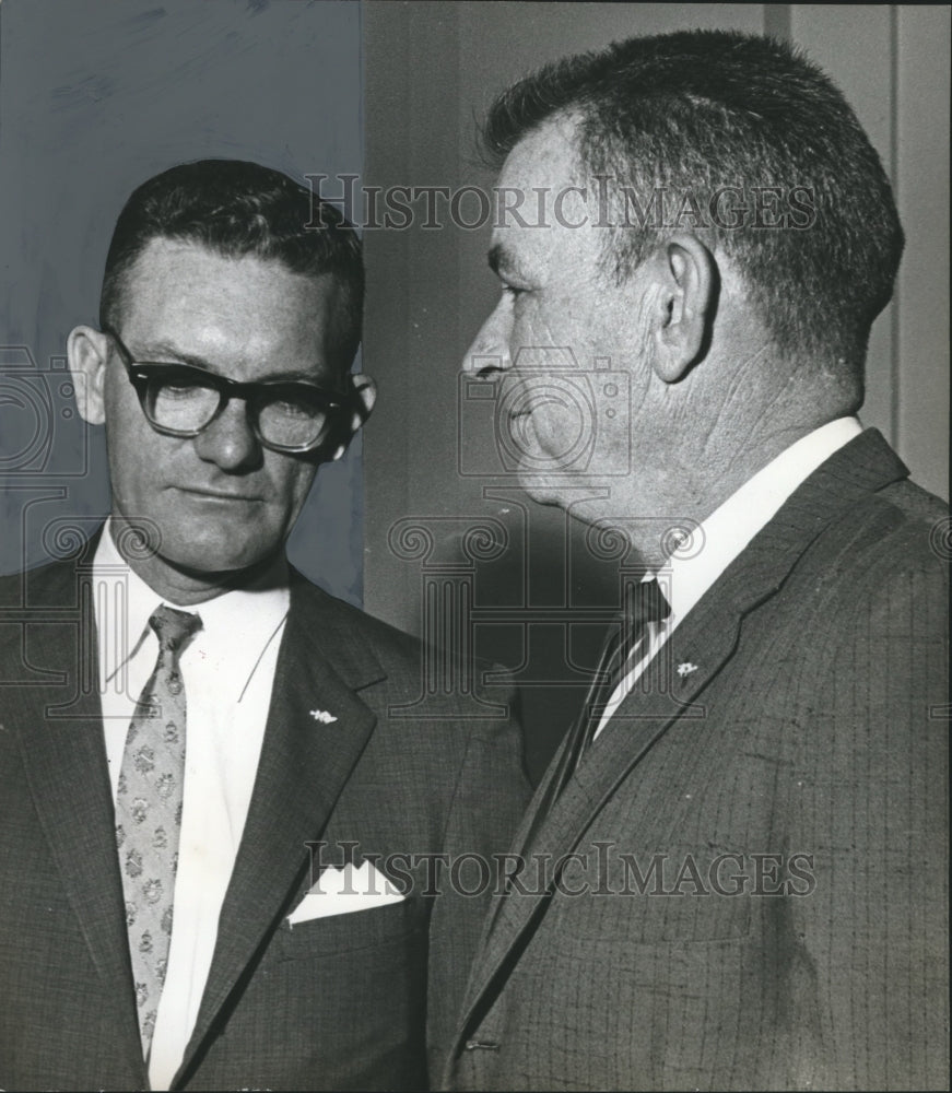 1965, Bibb County Sheriff Harold Dailey with Chief Deputy Irby Foster - Historic Images