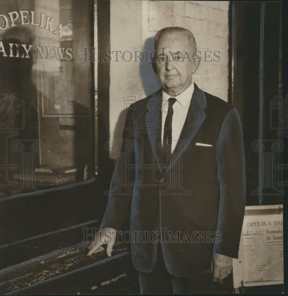 1962, Ed Blackmon, Newspaperman, Opelika Daily News, Alabama - Historic Images