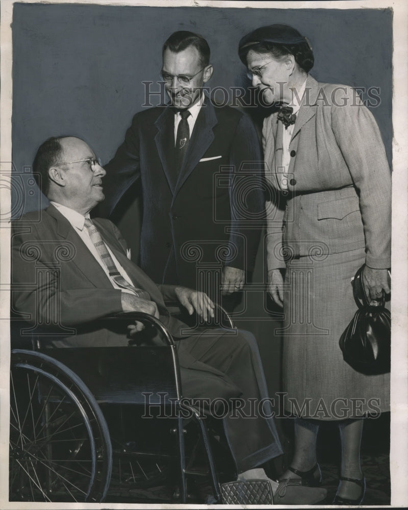 1953, Sunshine Club wheel chair dedication, C Golden, J. Blackwell - Historic Images