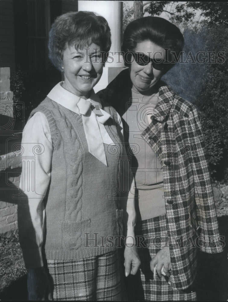 1970, Mrs. George R. Clark &amp; Mrs. Royce Kershaw, Scribblers - Historic Images