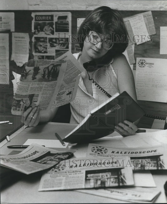1980 Susan Campbell, Editor of Kaleidoscope - Historic Images