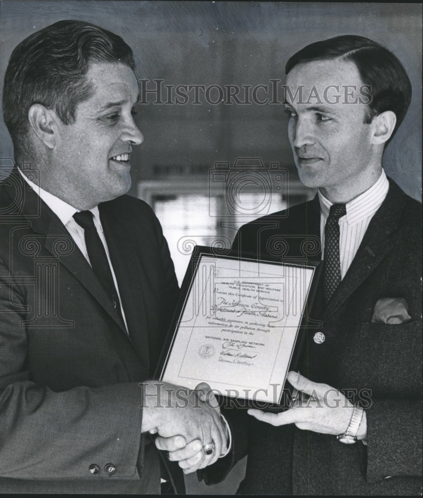 1966, Gene Welsh, U.S. Public Health Service &amp; Dr. J. Carroll Chamber - Historic Images