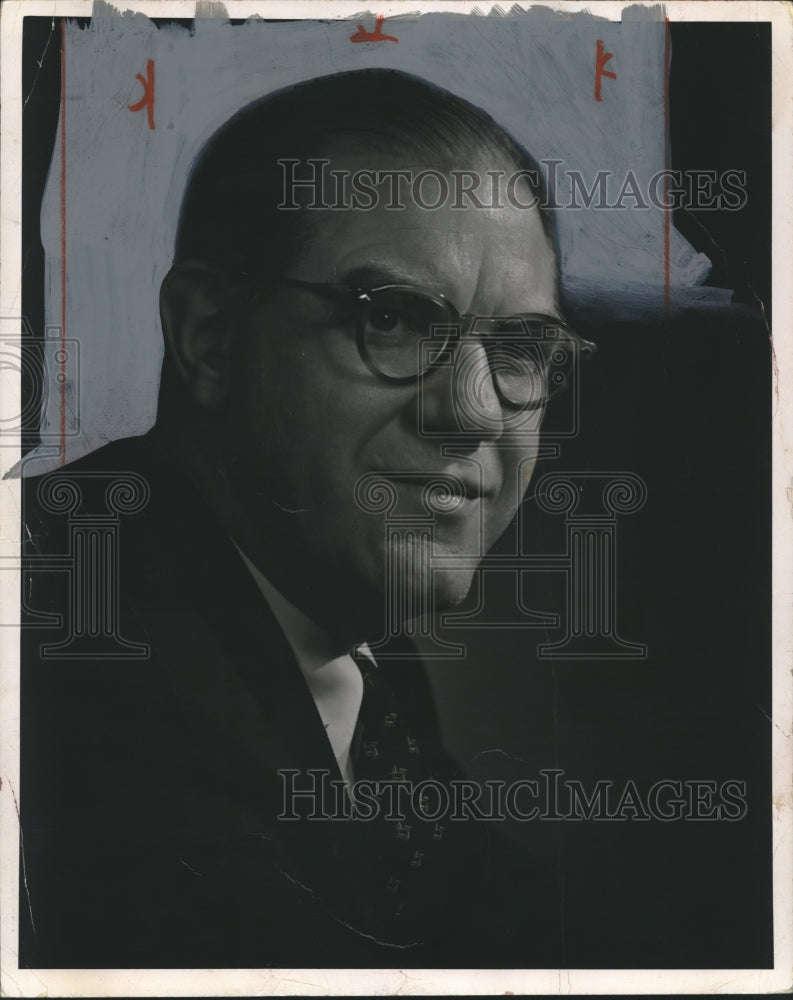 1955 Press Photo Roger M. Blough, Chairman of the Board of U.S. Steel Company - Historic Images