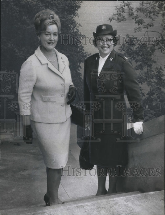 1967, Salvation Army Women's Auxiliary Leaders Mrs. Cecil Buck, Other - Historic Images