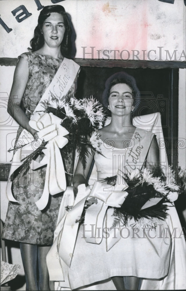 1959, Elmore County Maid of Cotton Winner Martha Poole, Ann Farmer - Historic Images