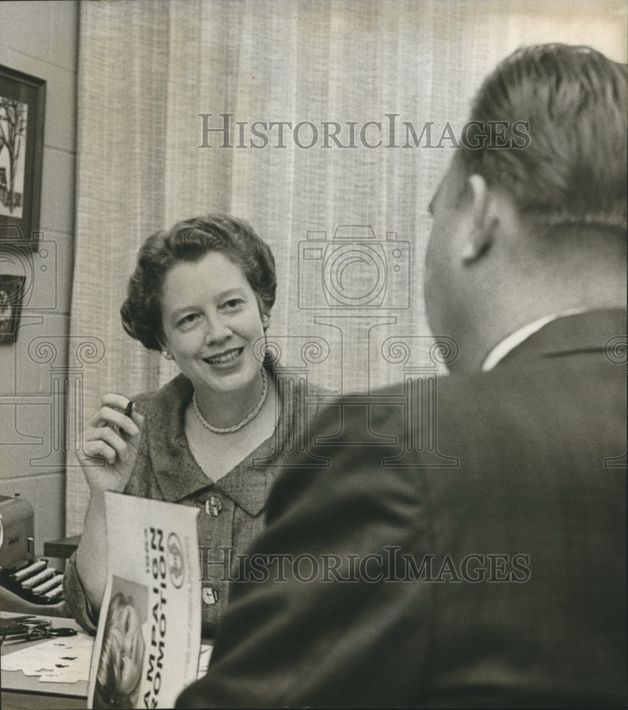 1964, Nettie Edwards, Director of Public Relations for United Appeal - Historic Images