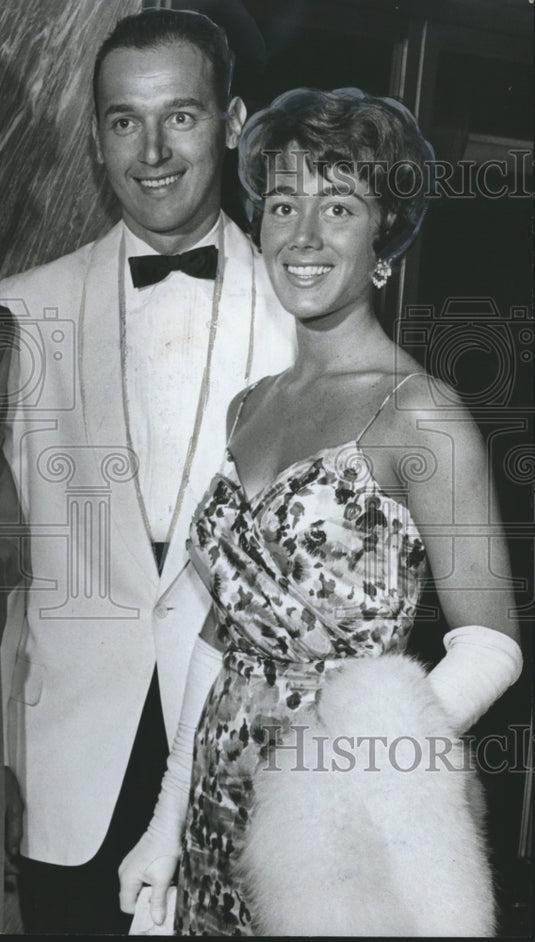 1961, Mr & Mrs. John Cox, Civic leaders - abno01315 - Historic Images
