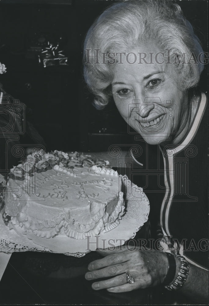 1973 Press Photo Miss Mildred Cole Southeastern Conference Secretary, 25 years - Historic Images