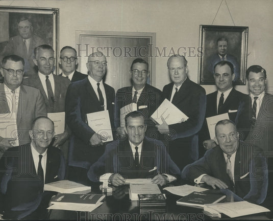 1962, Art Hanes Mayor of Birmingham & city Commissioners - abno01473 - Historic Images