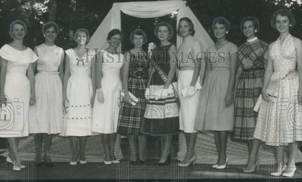 1957 Press Photo Marengo County, Alabama Maid of Cotton Contestants - abno01478 - Historic Images