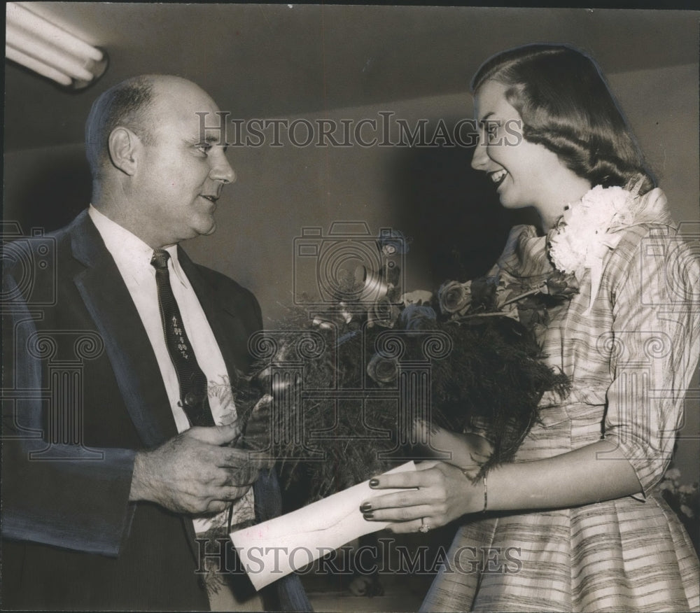 1957, Miss Janice Wood is Chilton County, Alabama Maid of Cotton - Historic Images