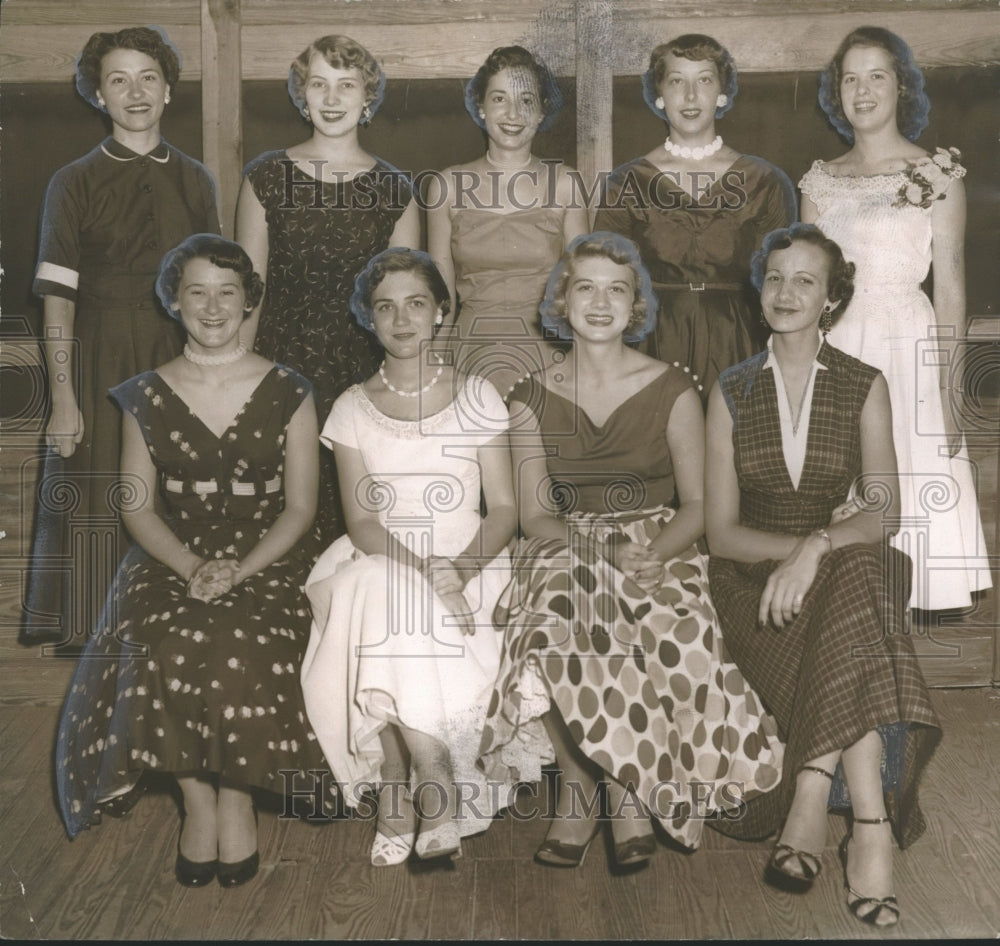 1954 Escambia County Maid of Cotton Contestants in Alabama - Historic Images