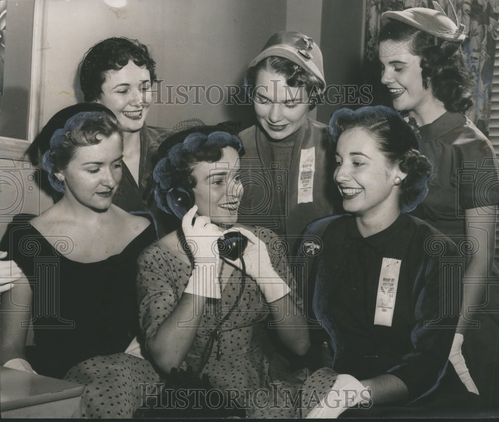 1954, Contestants of the Maid of Cotton Contest in Alabama - Historic Images