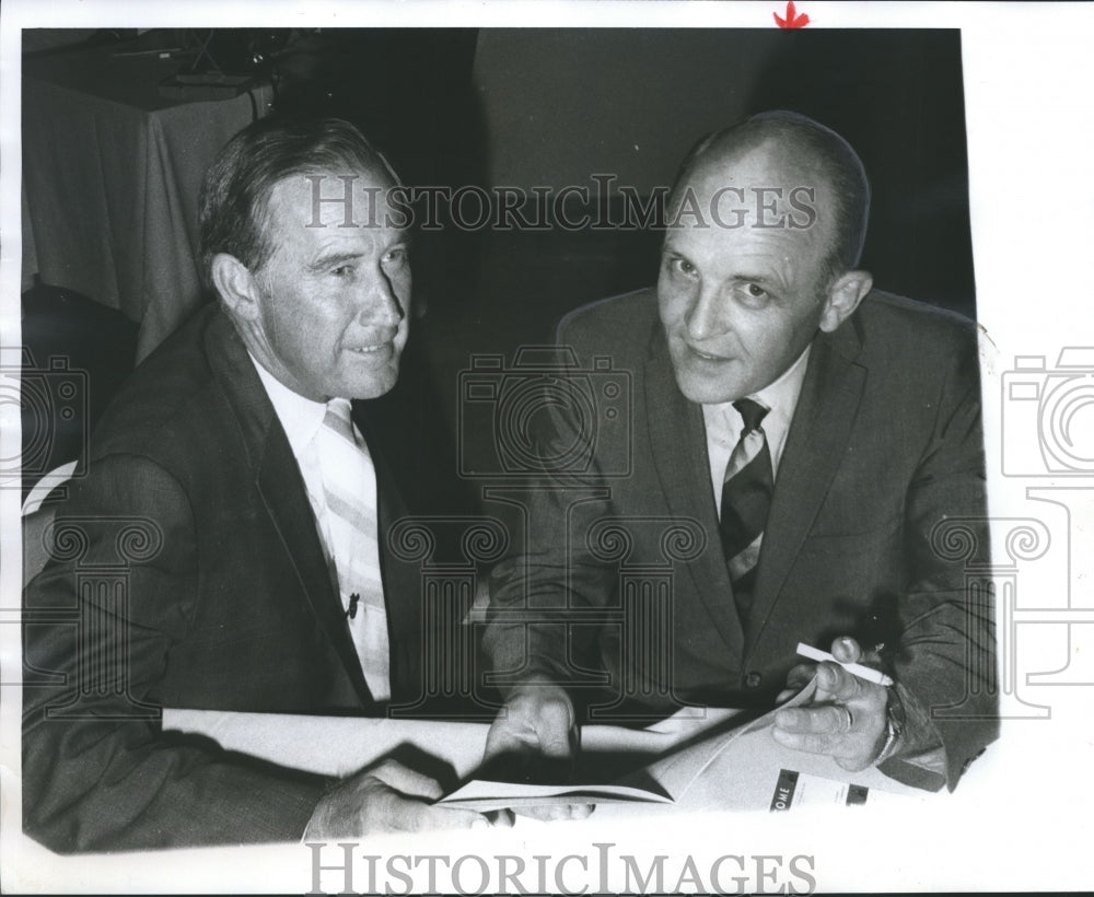 1970, Investigator John F. Corbin with another man - abno01558 - Historic Images