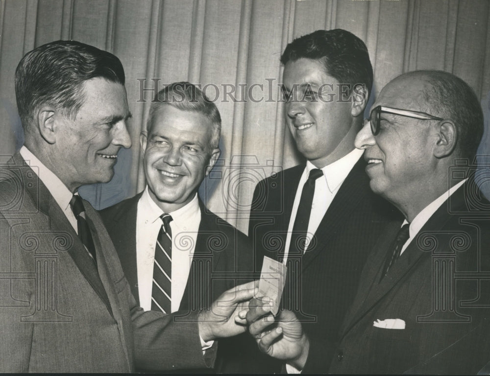 1964, John Cox, Vice president of Birmingham bank with others - Historic Images