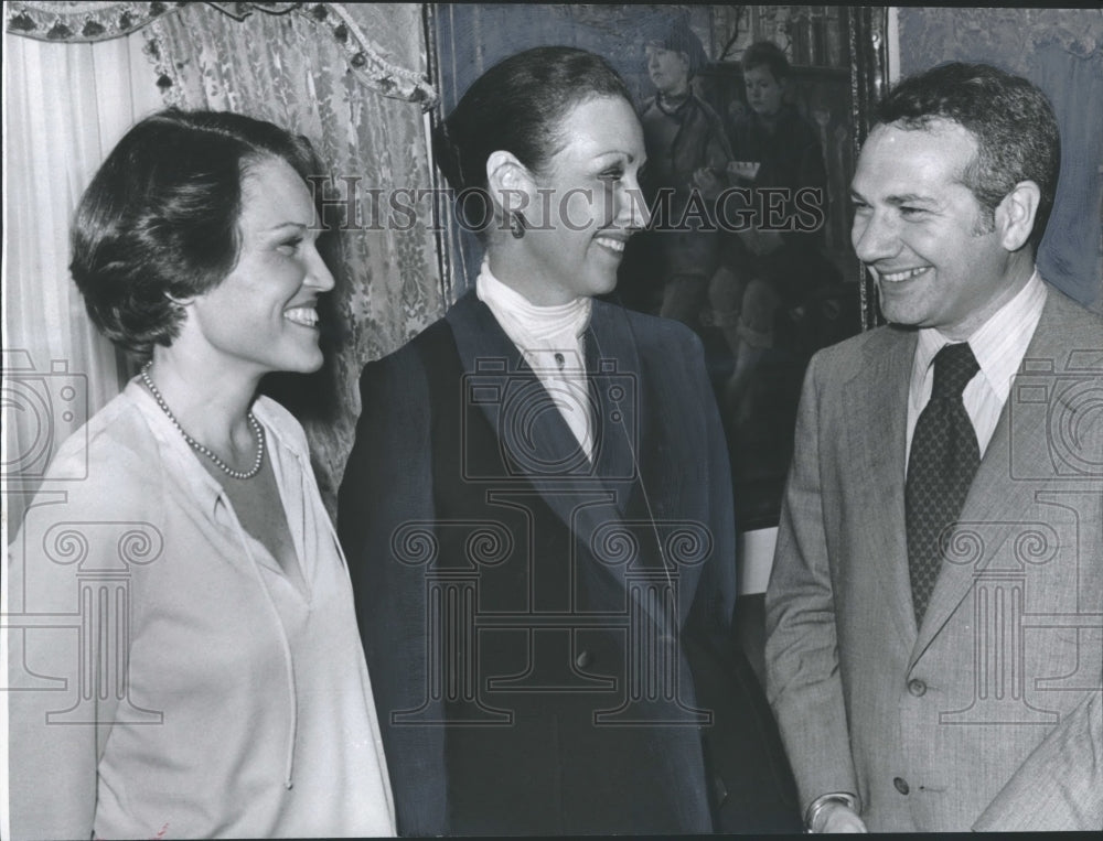 1977, Participants in Arts in Education symposium at reception - Historic Images